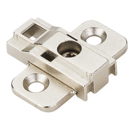 HARDWARE RESOURCES Heavy Duty 0 mm Cam Adjustable Zinc Die Cast Plate for 500 Series Euro Hinges 400.0R23.75